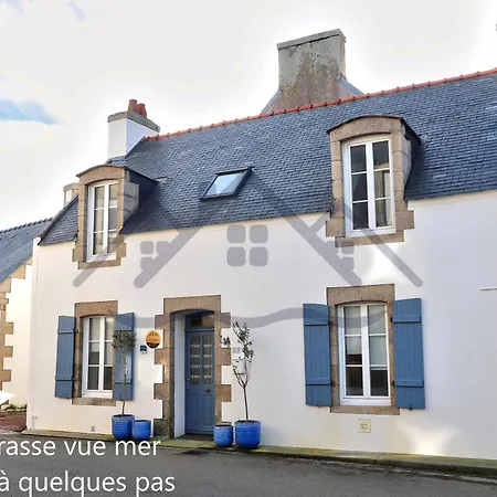 Localise - M4 - Ty Gwenn - La Maison A La Pointe De Lechiagat - Acces A Deux Pas D'une Terrasse Vue Privative - Wifi Inclus - Draps Inclus - Animaux Bienvenus